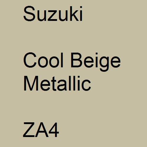 Suzuki, Cool Beige Metallic, ZA4.